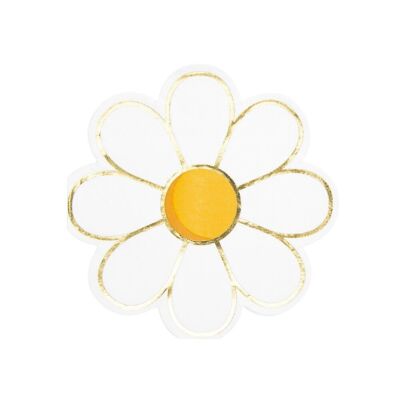 NAPKINS 32X32CM DAISY HIPPY PARTY X 16