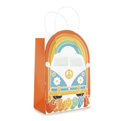 HIPPY PARTY PAPER BAGS X 4