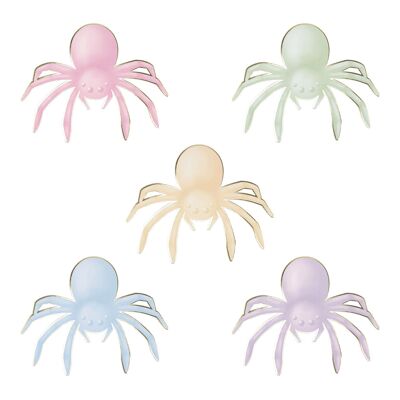 PASTEL SPIDERS TO PLACE X 5