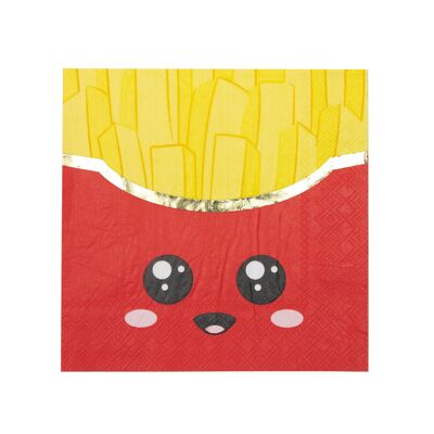 NAPKINS 33X33CM SALTY JUNK FOOD X 16