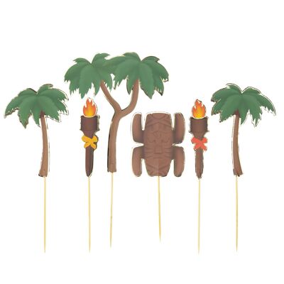 SET OF 6 ADVENTURER CAKE DECORATIONS