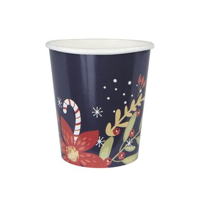 200ML CHRISTMAS NIGHT CUPS X 8
