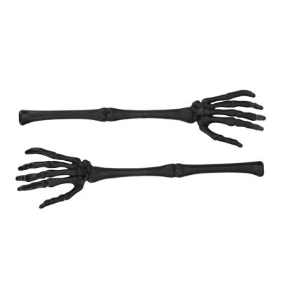 BLACK SKELETON ARMS X 2