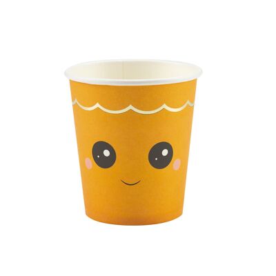 SWEETY HALLOWEEN PUMPKIN CUPS 200ML X 8