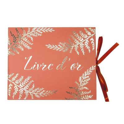 TERRACOTTA FERN GUEST BOOK