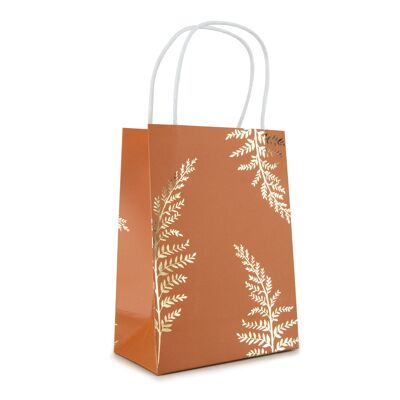 4 BOLSAS DE PAPEL DE HELECHO DE TERRACOTA