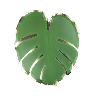 Tropical Leaf Plates 23cm x 8