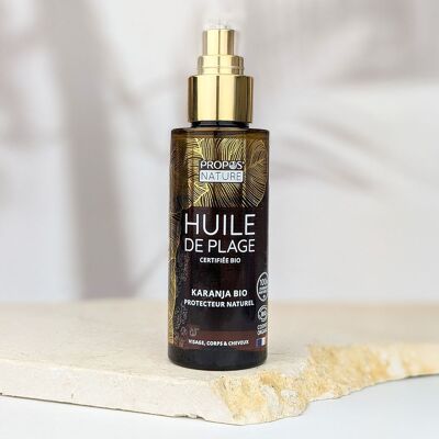 HUILE DE PLAGE AU KARANJA BIO - SOLAIRE - SUMMER OIL - 75ML