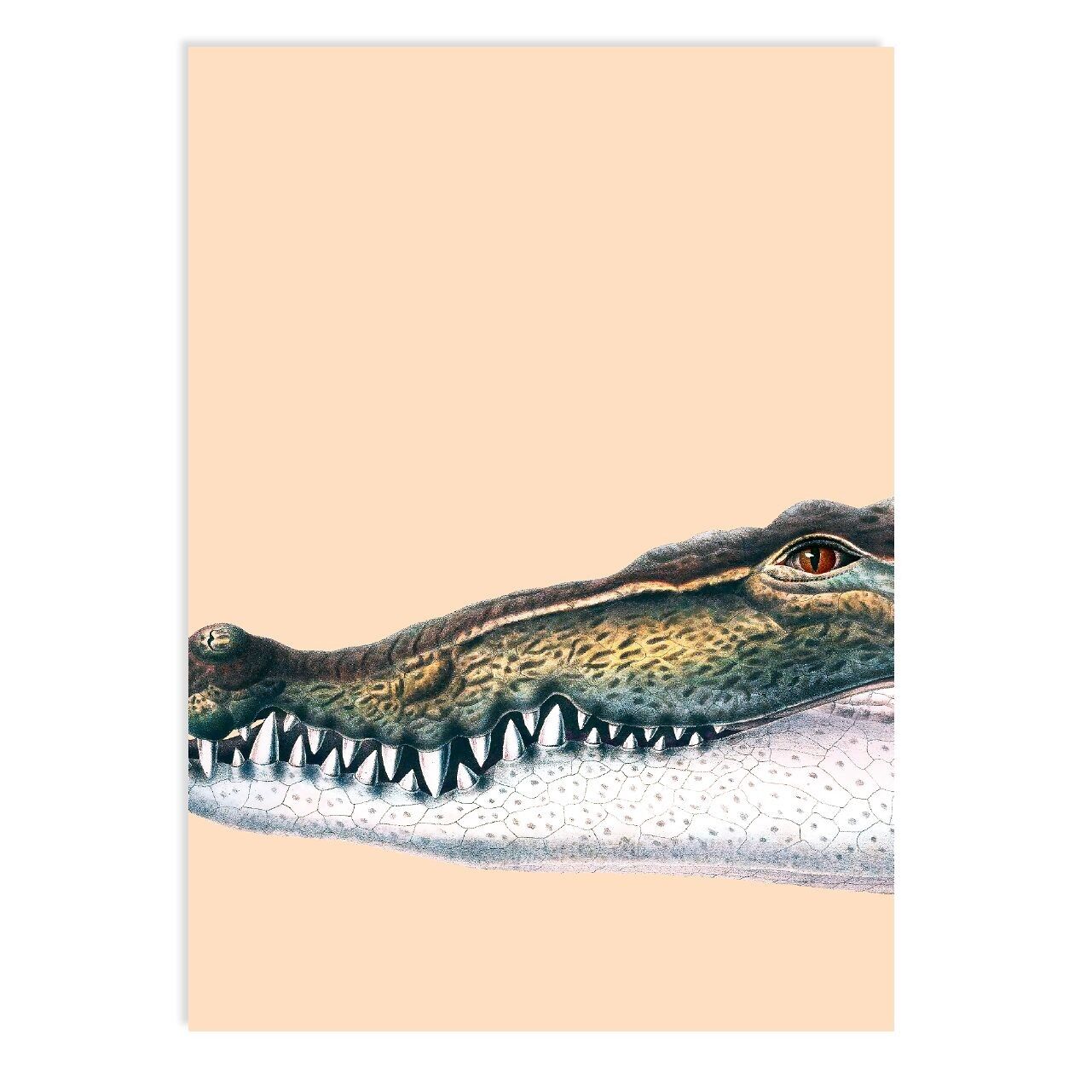 Postkarte Good To Be (Krokodil)