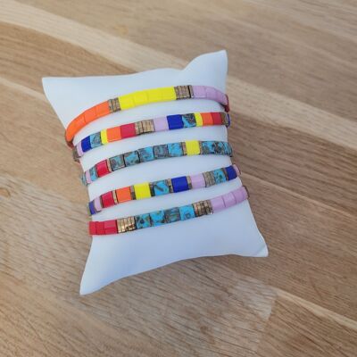 TILA - 5 bracelets - Multico picasso - Summer selection