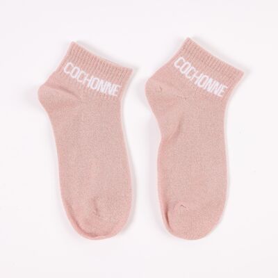 COCHONNE sequined socks