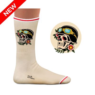American War Skull Tattoo Athletic