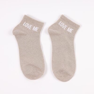 LOVE ME sequined socks