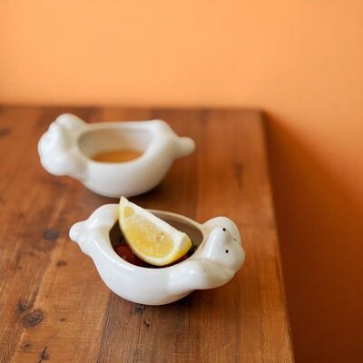 Polar Bear Ceramic Sauce Dish