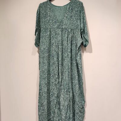 LISA Blue flower mini dress
