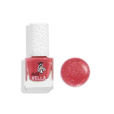 Sugar Hugs: smalto rosa glitterato staccabile