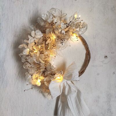 "Luminous" Dried Flower Crown - Floral Decoration