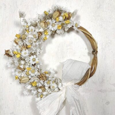 Dried flower crown "Sauvageonne"