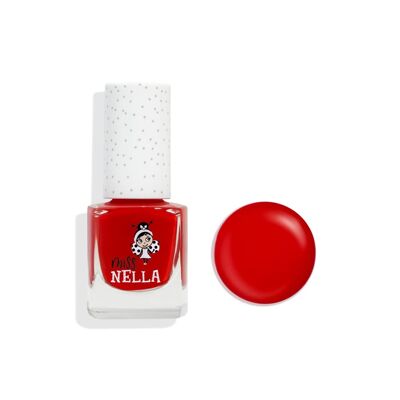 Payaso de clase: Esmalte de uñas despegable rojo anaranjado