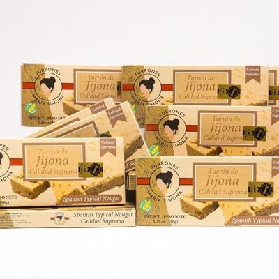 Paquete de turrón blando de Jijona (150 g x 24)