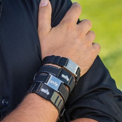 Conjunto Biker 2 Colgantes + 4 Pulseras
