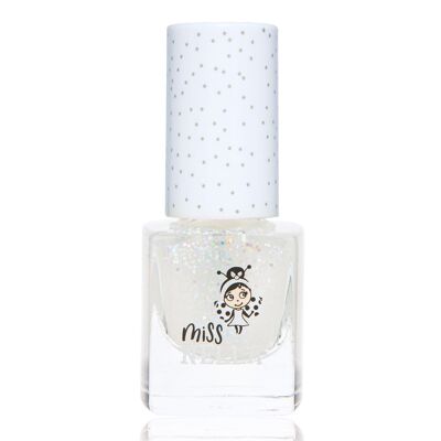 Nubes de confeti: Esmalte de uñas despegable con capa superior con brillantina