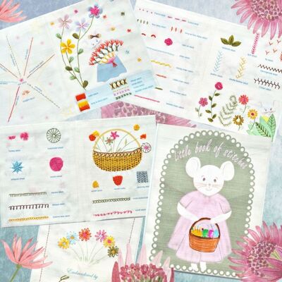 Mouse Embroidery Sampler Book