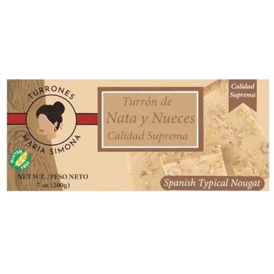 Pack turron à la crème et aux noix (200gx24)