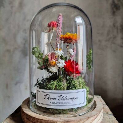 Botanical dome "Garden", dried flower bell - Medium