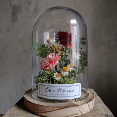 Botanical dome "Garden", dried flower bell - Large