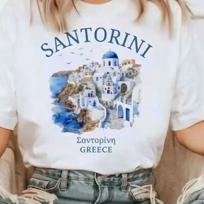 Women's printed oversized T-shirt - 2206-36