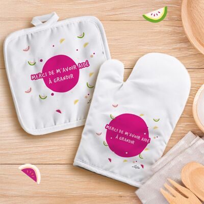 "Thank you for helping me grow" kitchen kit - Watermelon