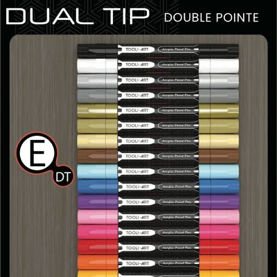 Set di pennarelli acrilici TOOLI Essentials 18 colori da 07 mm e 3 mm