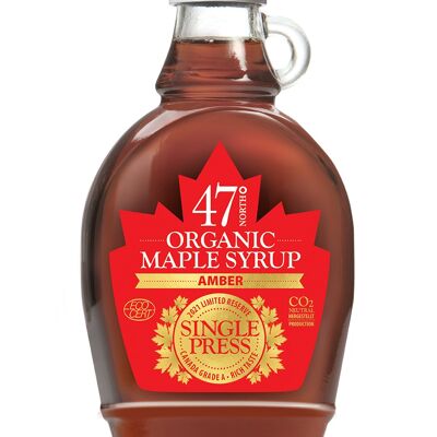 AMBER SINGLE PRESS Organic Maple Syrup Canada Grade A, rich-250g