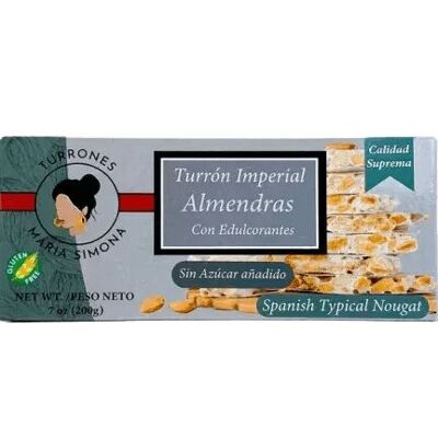 Pack de turrón de Alicante sin azúcar (150gx24)