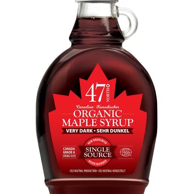 VERY DARK SINGLE SOURCE Organic Maple Syrup Canada Grade A, strong-250g