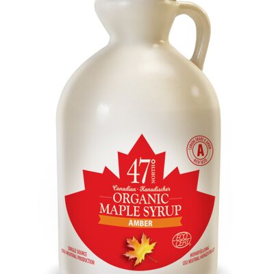 AMBER SINGLE SOURCE Organic Maple Syrup Canada Grade A, rich-1330g