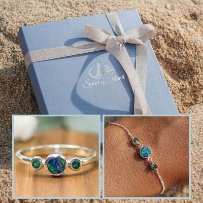 Conjunto Universo Ópalo | Anillo y Pulsera