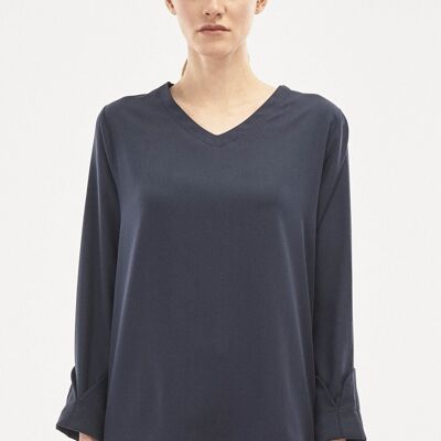 Blusa de manga larga confeccionada en TENCEL™ Lyocell