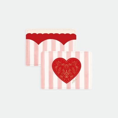 Pink Stripes - Card holder