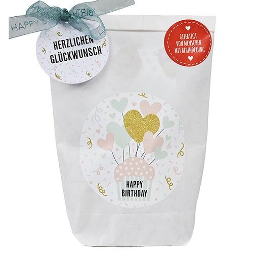 Happy Birthday surprise bag with balloon