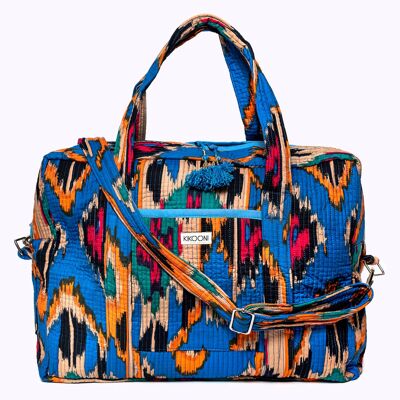 Large travel bag "BLUE IKAT"