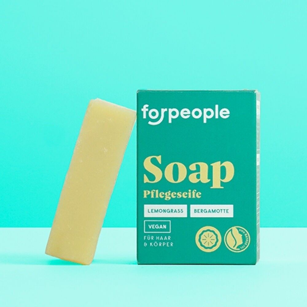 Solid soap made from aloe vera serum base - lemongrass scent