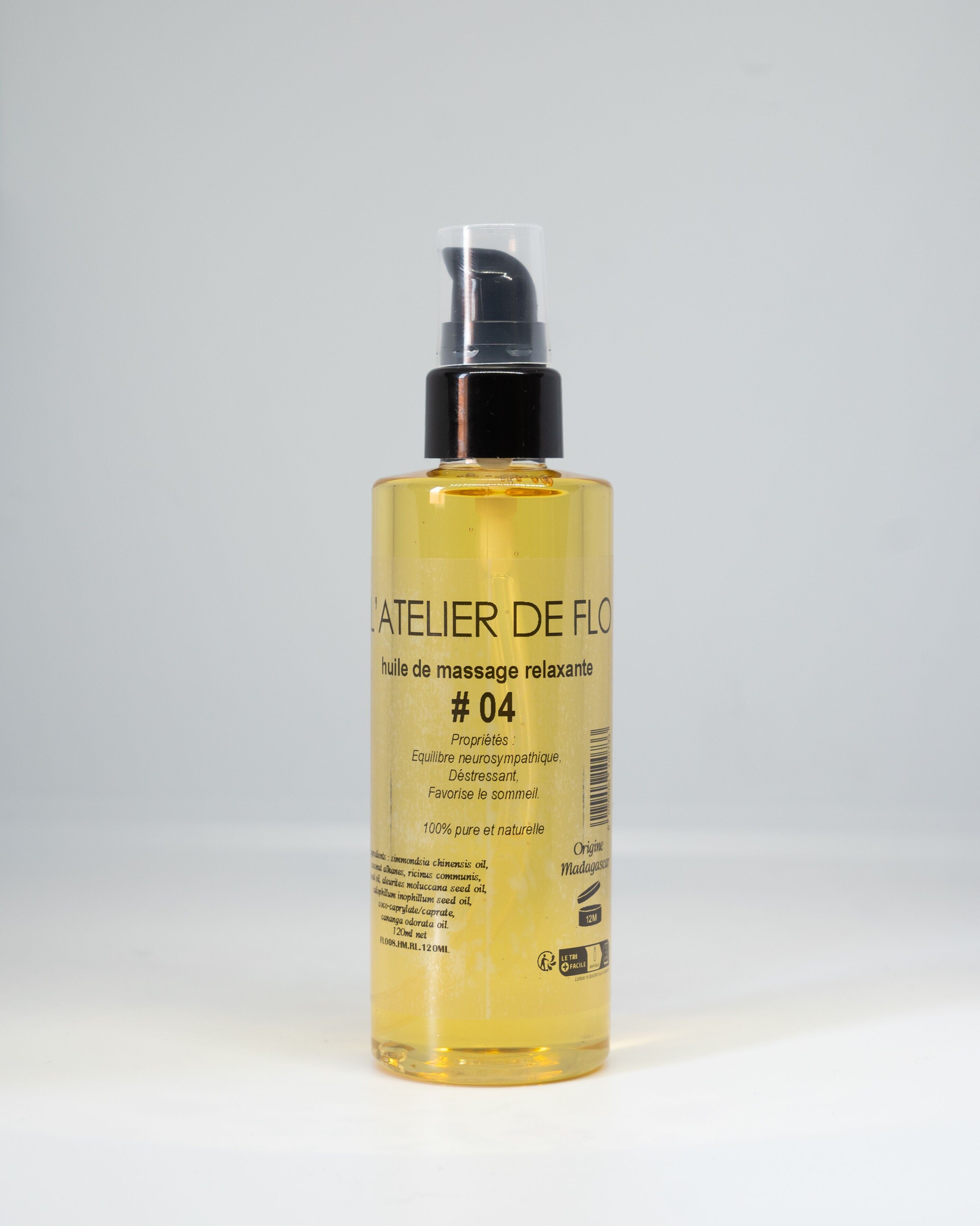 Huile de massage relaxante