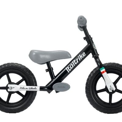 Pista - Steel Balance Bike - 12 "EVA Wheels - Black - 2/5 years