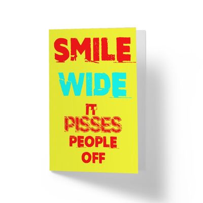 Smile Wide - Greetings Card