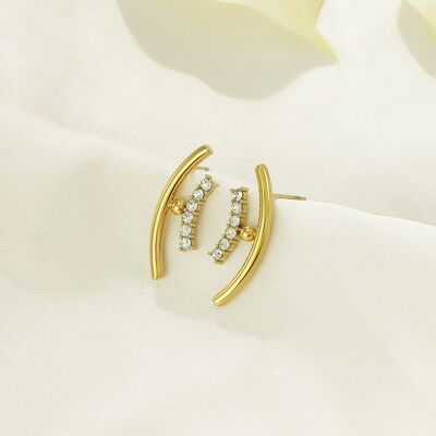 Stainless steel earrings -BO100367