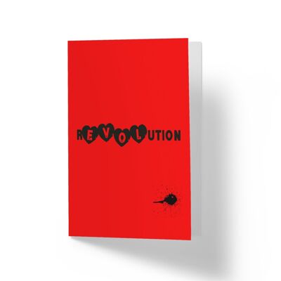 Love Revolution - Greetings Card