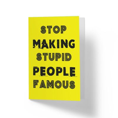 Famous People - Greetings Card