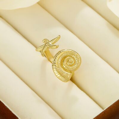 Stainless Steel Starfish Ring - BG310219